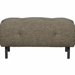 Hocker Lloyd Grof Geweven DonkerBruin - Loft24.nl