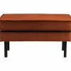 Hocker Rodeo Op Poten Velvet Roestbruin - Loft24.nl