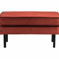 Hocker Rodeo Op Poten Velvet Walnoot - Loft24.nl