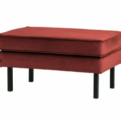Hocker Rodeo Op Poten Velvet Walnoot - Loft24.nl