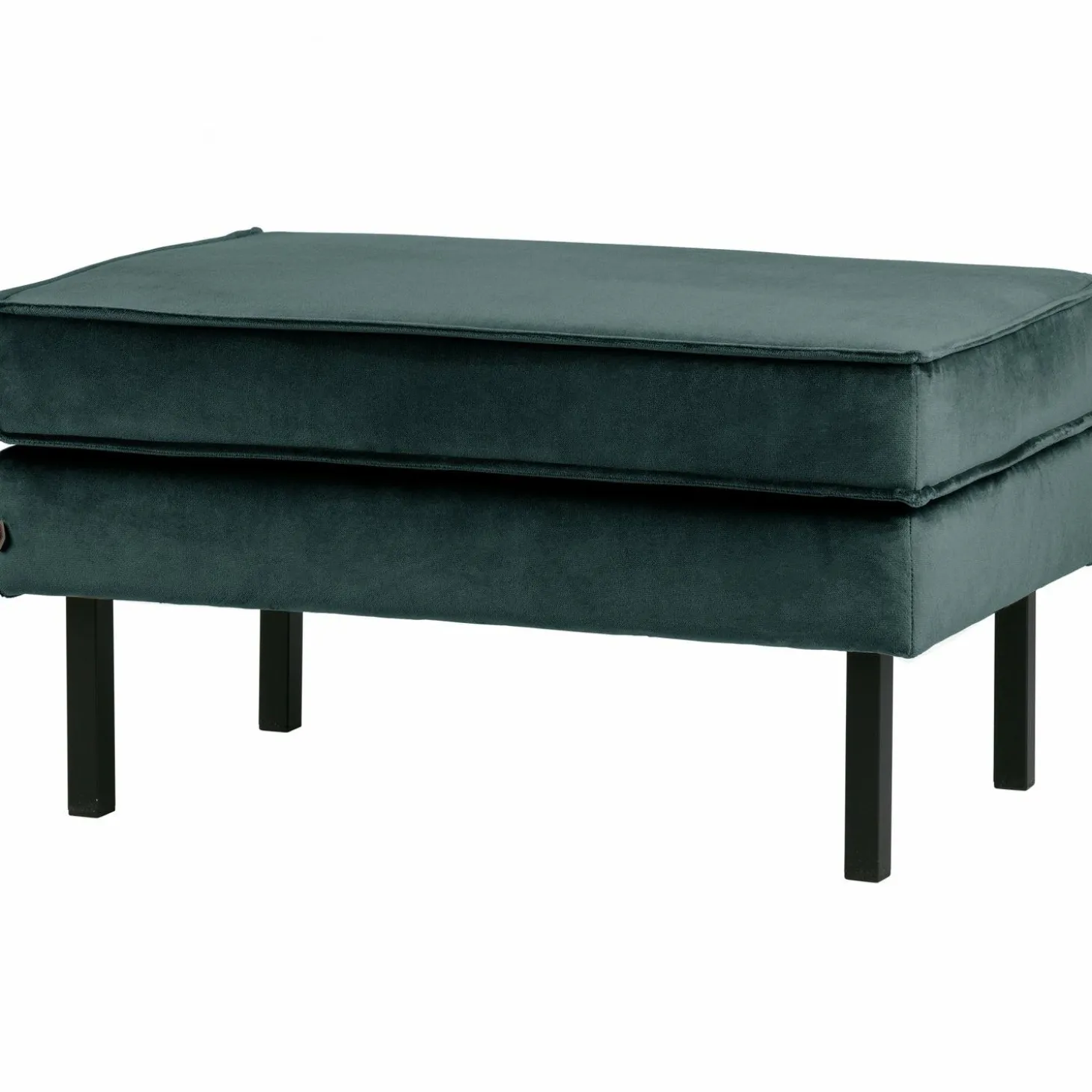 Hocker Rodeo Op Poten Velvet Teal - Loft24.nl