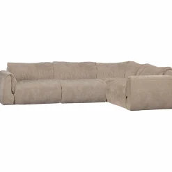 Hoekbank Baggy 3D chenille - Zand (rechts) - Loft24.nl