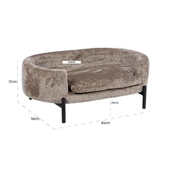 Huisdierenbed Dolly stone chenille (Niagara 104 Stone Chenille) - Loft24.nl