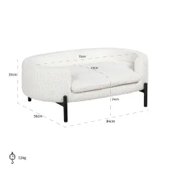 Huisdierenbed Dolly white sheep (Sheep 02 white) - Loft24.nl