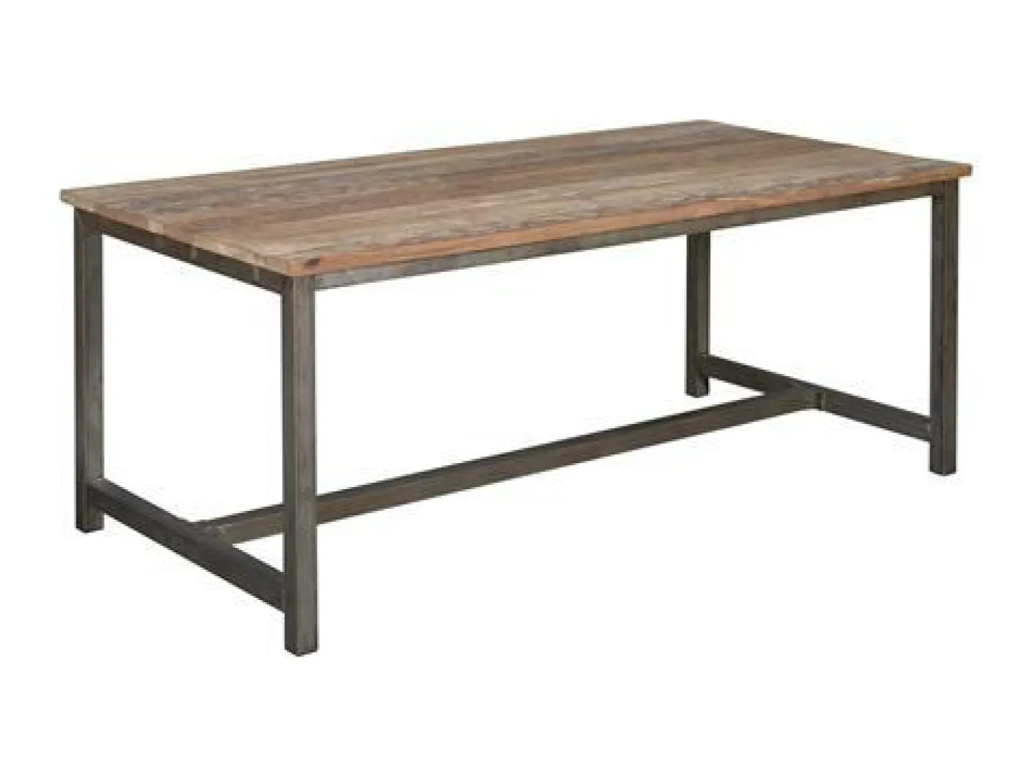 Industiële Eettafel Venetië Teak 220 cm - Loft24.nl