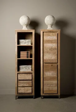 Industriële Boekenkast Venetië met 3 lades - Loft24.nl