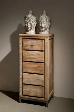 Industriële Ladekast Venetië met 5 laden - Loft24.nl