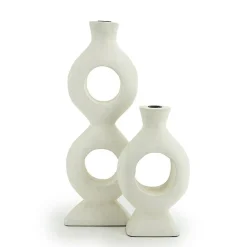 Kaarsenhouder Torch Wit - 48 cm - Loft24.nl