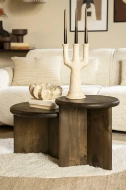 Kaarshouder Blix beige - 38 cm hoog - Loft24.nl