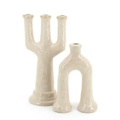 Kaarshouder Blix beige - 38 cm hoog - Loft24.nl