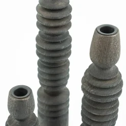 Kaarshouder Totem - set van 3 stuks - Bruin - Loft24.nl