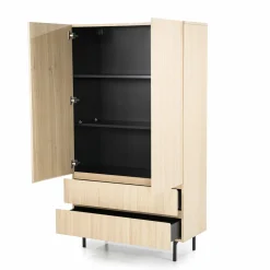 Kabinetkast / Opbergkast Thomas Eikenhout - 95x170 cm - Loft24.nl