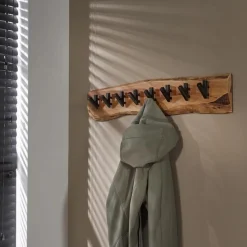 Kapstok Edge Acaciahout met 8 haken - Loft24.nl