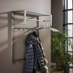 Kapstok Industrieel Metaal met 12 haken - Loft24.nl