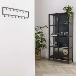 Kapstok Industrieel Metaal met 15 haken - Loft24.nl