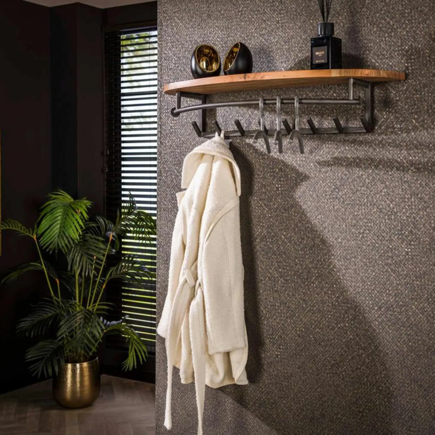 Kapstok Round 8 Haken Acaciahout Naturel - Loft24.nl