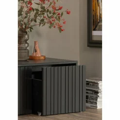 Kistbank New Gravure 88cm - Zwart - Loft24.nl