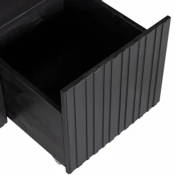 Kistbank New Gravure 88cm - Zwart - Loft24.nl