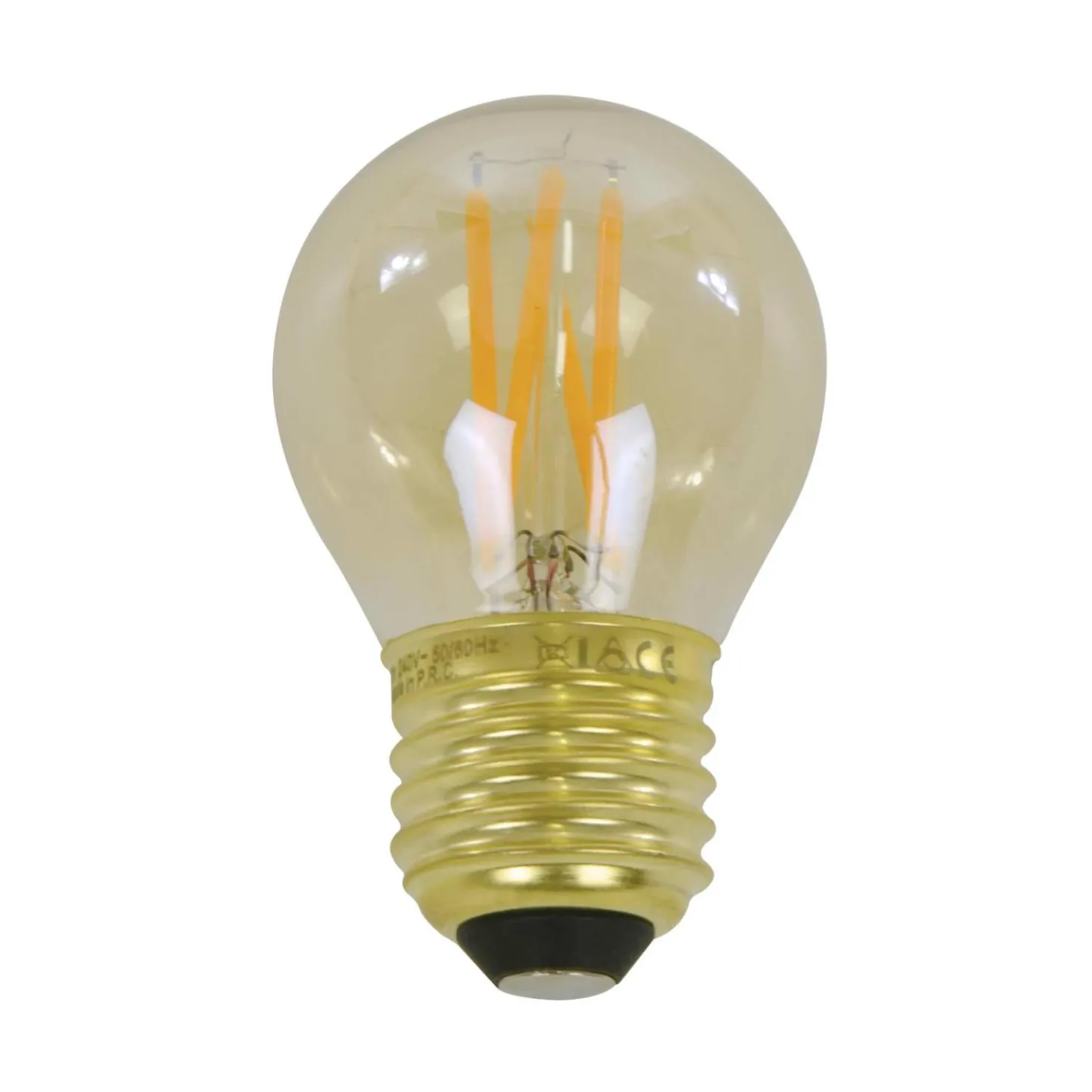 Kooldraadlamp Bol Mini Ø4.5cm Amberkleurig dimbaar - Loft24.nl