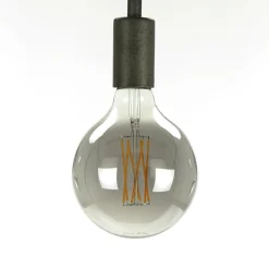 Kooldraadlamp Bol XL Ø12.5cm Smoke Grey dimbaar - Loft24.nl