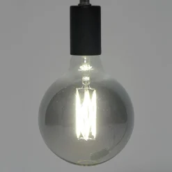 Kooldraadlamp Bol XL Ø12.5cm Smoke Grey dimbaar - Loft24.nl