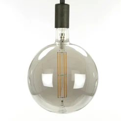 Kooldraadlamp Bol XXL Ø20 Smoke Grey dimbaar - Loft24.nl