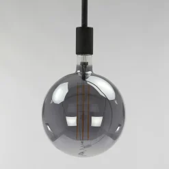 Kooldraadlamp Bol XXL Ø20 Smoke Grey dimbaar - Loft24.nl