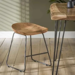 Kruk Ergo Acaciahout (zithoogte 46 cm) - Loft24.nl