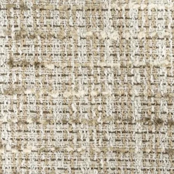 Kruk Lottie Geweven stof en eikenhout - Beige - Loft24.nl