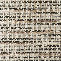 Kruk Lottie Geweven stof en eikenhout - Taupe - Loft24.nl