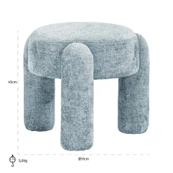 Krukje Holly Chenille - Lichtblauw - Loft24.nl