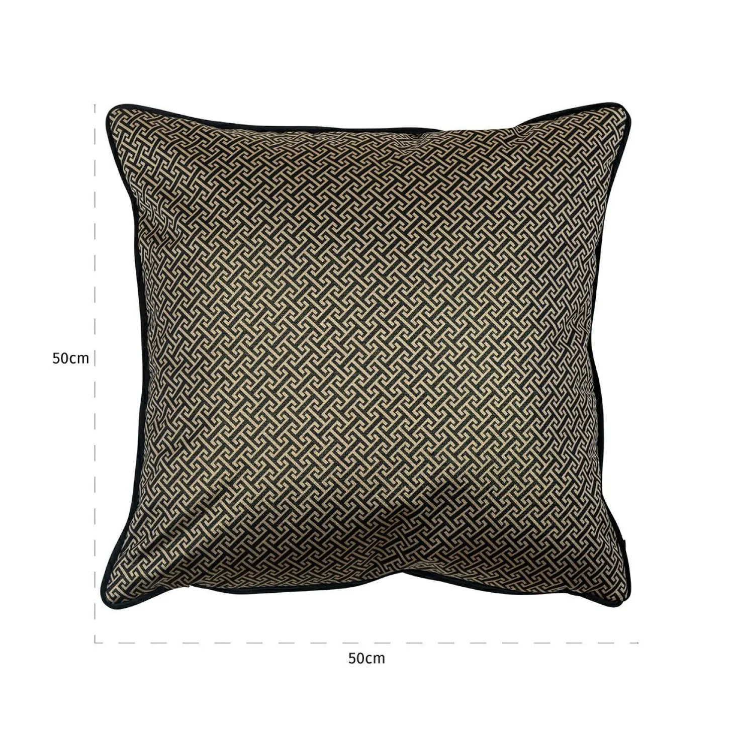 Kussen Joey 50 x 50cm kleur Zwart - Loft24.nl