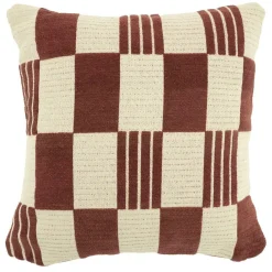 Kussen Twist 45x45 cm - Burgundy - Loft24.nl