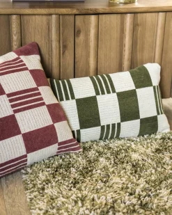 Kussen Twist 45x45 cm - Burgundy - Loft24.nl