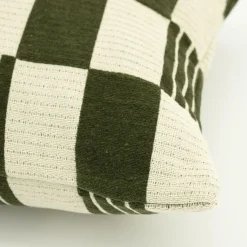 Kussen Twist 45x45 cm - Groen - Loft24.nl