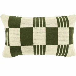 Kussen Twist 35x55 cm - Groen - Loft24.nl