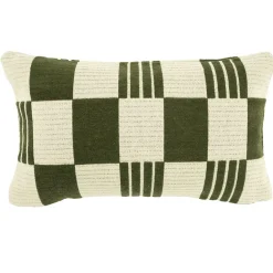 Kussen Twist 35x55 cm - Groen - Loft24.nl