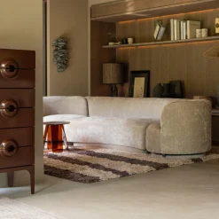 Ladenkast Merge Met 6 lades, kleur Bruin/Rood - Loft24.nl