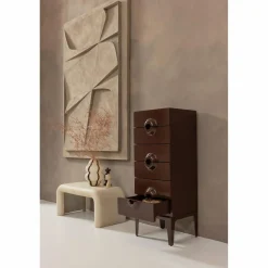 Ladenkast Merge Met 6 lades, kleur Bruin/Rood - Loft24.nl