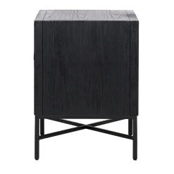 Ladenkast/Nachtkastje Blax 2-laden (Black) - Loft24.nl