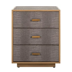 Ladenkast/Nachtkastje Classio 3-laden (Brushed Gold) - Loft24.nl