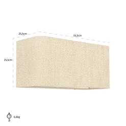 Lampenkap Miley Bouclé kleur Zand - Loft24.nl