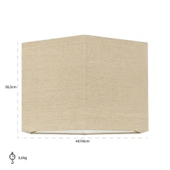 Lampenkap Sally Linnen kleur Zand - Loft24.nl