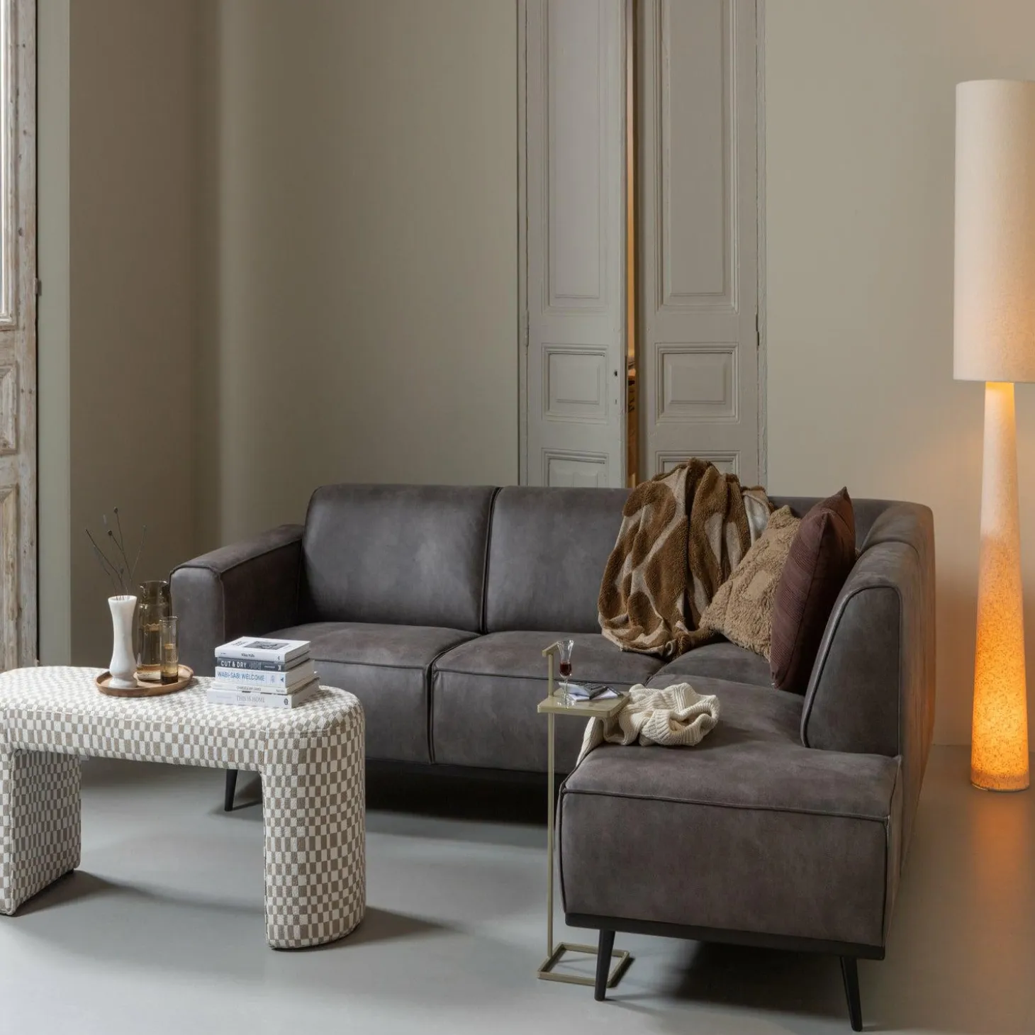 Laptoptafel Toste - Donker zand - Loft24.nl