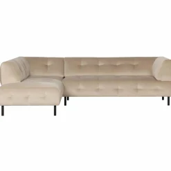 Lloyd hoekbank links gewassen fluweel sea salt - Loft24.nl