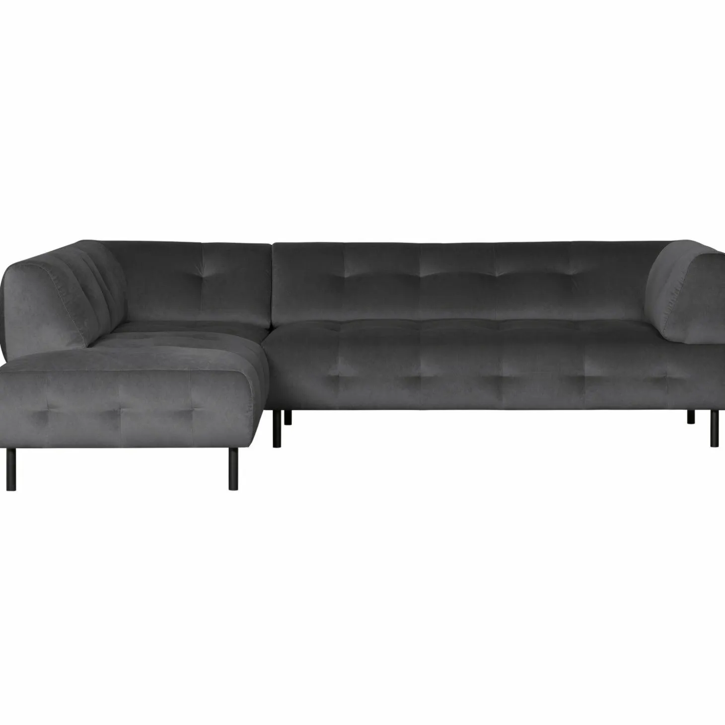 Lloyd hoekbank links gewassen fluweel cast iron - Loft24.nl