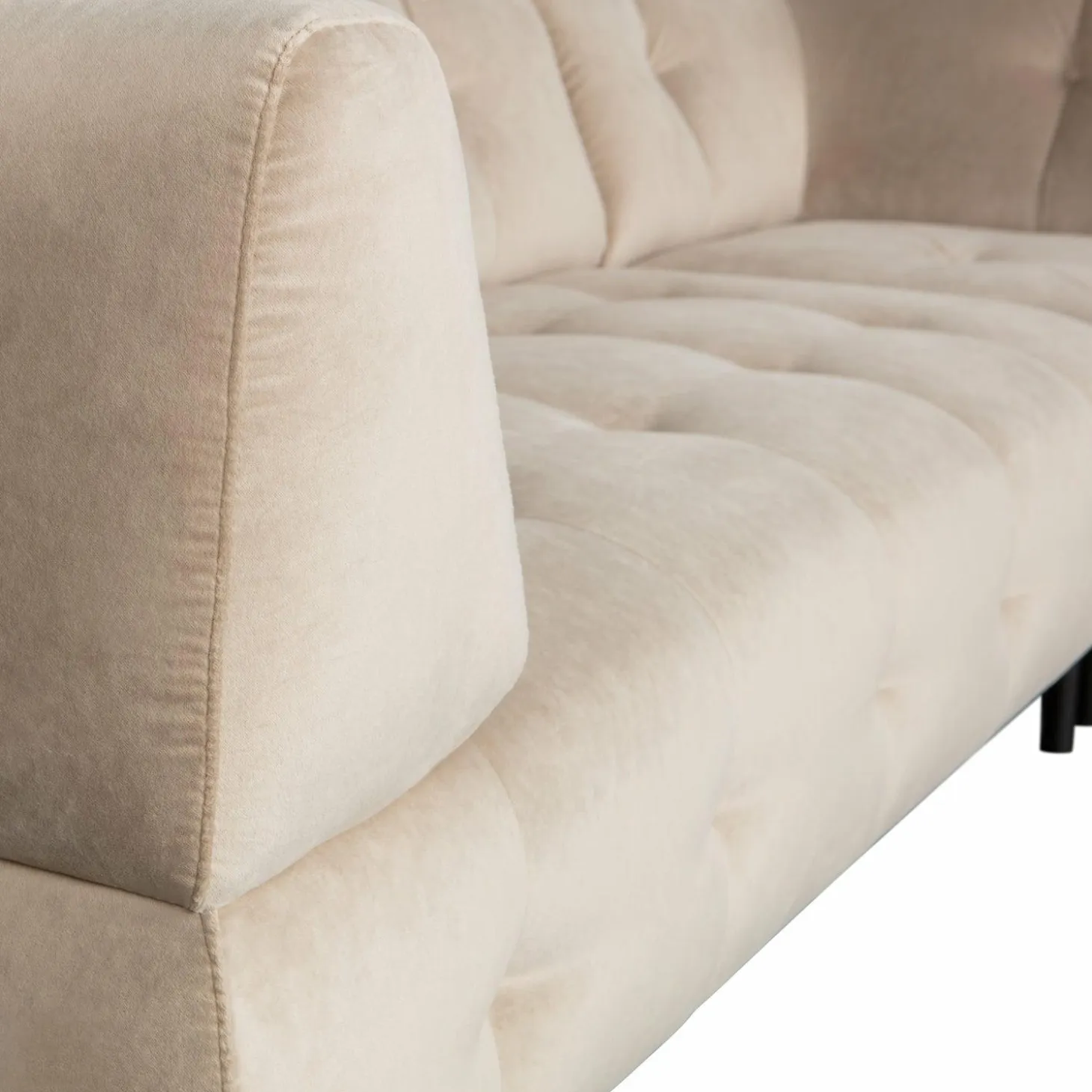 Lloyd hoekbank rechts gewassen fluweel sea salt - Loft24.nl