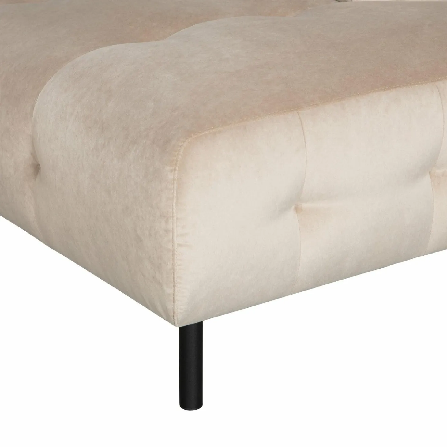 Lloyd hoekbank rechts gewassen fluweel sea salt - Loft24.nl