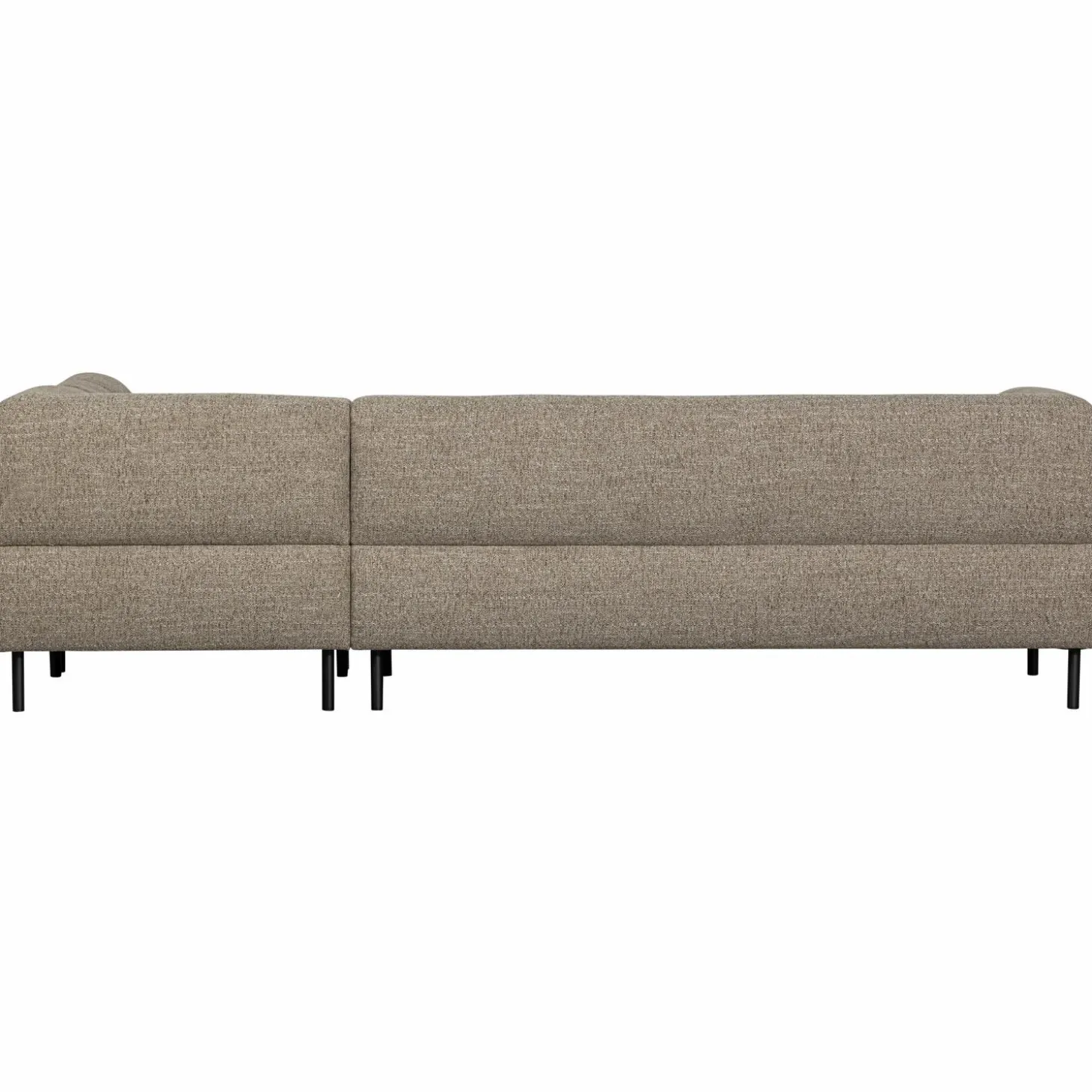 Lloyd hoekbank rechts grof geweven bruin melange - Loft24.nl