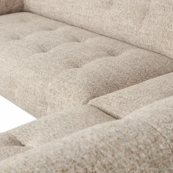 Lloyd hoekbank rechts grof geweven naturel melange - Loft24.nl